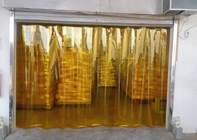 งานติดตั้งม่านห้องผลิตเครื่องเทศ สมุนไพร ผักอบแห้ง