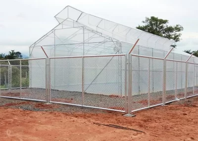 งานติดตั้งแผงรั้วโรงเรือน รั้วเหล็กกัลวาไนซ์