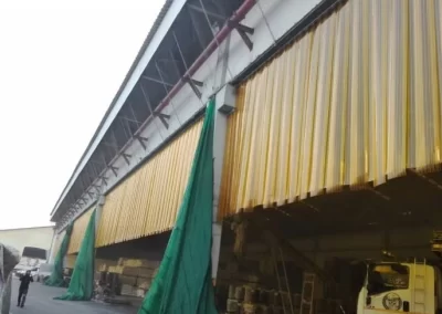 ติดตั้งม่าน PVC โรงงานปุ๋ย