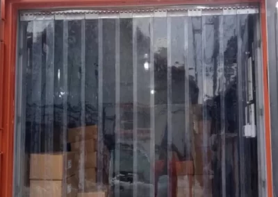 งานติดตั้งม่านทนเย็นรถขนสินค้า